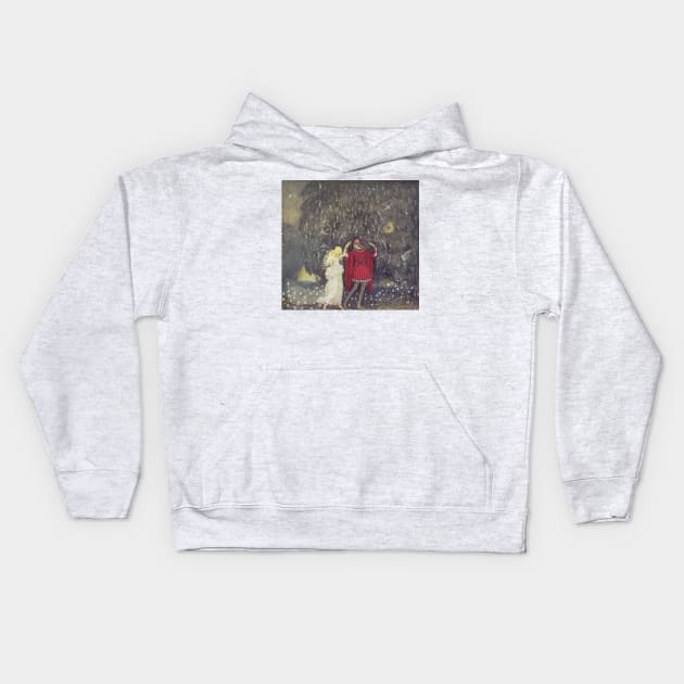 The Golden Key - John Bauer Kids Hoodie by forgottenbeauty